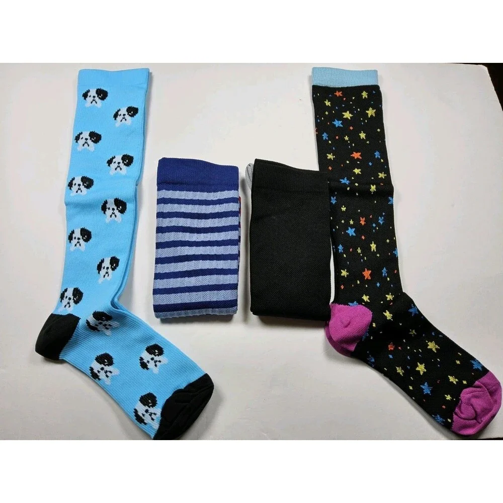 Unbranded Compression Lot Of 4 Pairs Socks Size S/M